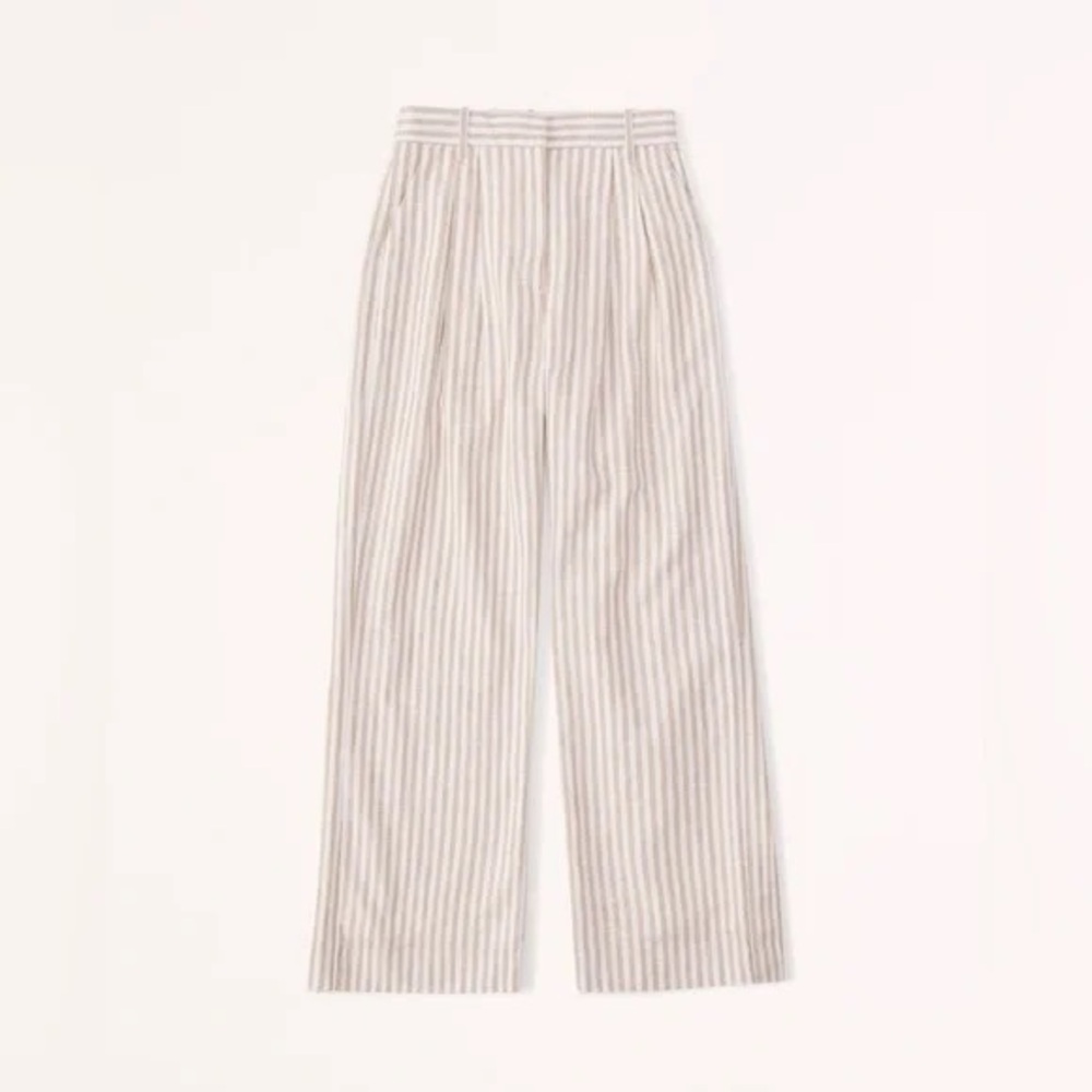 Abercrombie & Fitch Linen High Waisted Pants